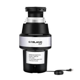 Gd511b 1/2 Hp Continuous Feed Garbage Disposal With Power Cord Universal Black