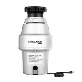 Gd511s 1/2 Hp Kitchen Continuous Feed Garbage Disposal With Power Cord Universal