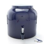 2.5gal-blue-pkkdm Bluewave Water Crock Solid Blue Design Ceramic Dispenser Tomlinson Fauce
