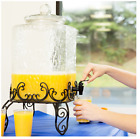400011422394 5-gallon-hammered-glass-beverage-dispenser-with-metal-stand-party-cold-ice-drink