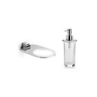 55006.80 5530.29 Ws Bath Collections Muci Wall Mounted Glass Soap Dispenser