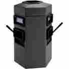 755424 Commercial Zone 35 Gallon Double Sided Waste Windshield Center Gray 653410002067
