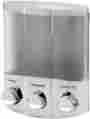 76334-1 Zadro Trio Corner Dispenser In Satin Silver 773315633415