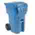 9954444f-b43 Otto Mobile Heavy Duty Trash Container 95 Gallon Blue