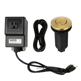 Akicon 810092566502 Garbage Disposal Kitchen Air Switch Kit Brass Gold Single Outlet