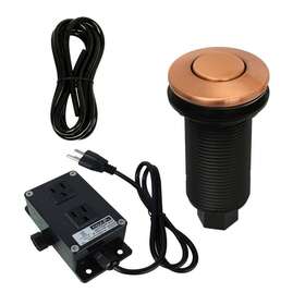 Ak79001b-c Akicon Garbage Disposal Kitchen Air Switch Kit 2.5 Inch H X 1.8 W In Copper Finish