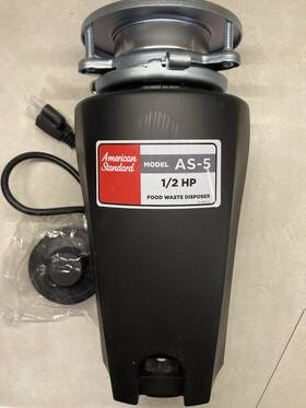 10-us-as-5 American Standard 707534514019 Garbage Disposer 1/2 Hp-black Free Shipping