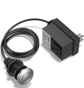 Anw2540 Anwoll Garbage Disposal Air Switch Kit Single Outlet Sink Top Button Stainless