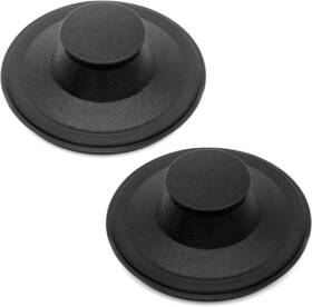 Ar-pro 445025432444 2 Pack Exact Replacement For Insinkerator Stp-pl/stppl Black Rubber Sink Stopp