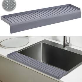 Aynirser 607601405038 Sink Edge Protector With Suction Cup 4 Inch X30 20 14 Silicone Splash Guar