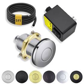 Bestill Bt40c50sc Garbage Disposal Air Switch Kit - Ul Listed Brass 2.95 Inch Short Sink Top On/of