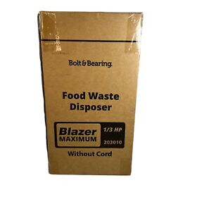 Js370-auc Blazer Maximum Food Waste Disposer Garbage Disposal Model 1/2 Hp