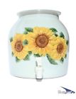 Bluewave Lifestyle Embossed Sunflower Design Water Dispenser Crock 633554650133
