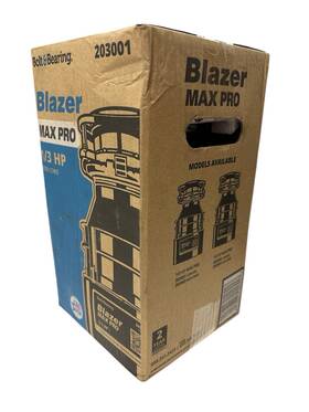 203001 Bolt & Bearing And 1/3hp Blazer Max Pro Garbage Disposal With Power Cord