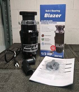 203162 Bolt & Bearing And 1/2hp Blazer Garbage Disposer With Power Cord