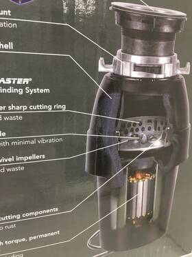 Rv-580 Bone Crusher Food Waste Disposer Permanent Magnet