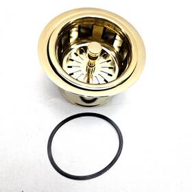 Botemy 719081968375 Garbage Disposal Flange Basket Strainer Stopper Deep 304 Stainless Steel 3.5 In