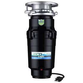 10-us-el-4-3b Brand-eco Logic 1/3 Hp Garbage Disposal Continuous Feed Disposer Attached Power Cord