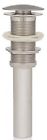 Brushed Nickel Drain Inello Pop-up Without Overflow For Vessel Sinks 610563364923