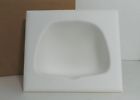 Composite Holder Modern Shower Arctic Surell Recessed White Soap Dish Formica
