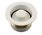 Csfs-bs-93 . Scrappy Custom Stopper Sink Set Flange Brass White Biscuit