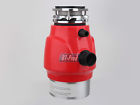 158r-b1 Disposal 3 Feed Red Color Waste 4hp Continuous Kitchen Garbage