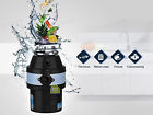 D1-800b Disposer 1hp Black Kitchen Food Garbage Waste Disposal Sink