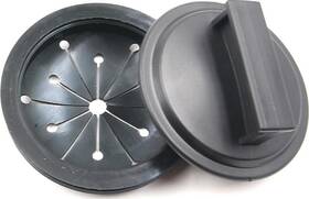 Dr-11332 Driak Black Neoprene Sink Drain Garbage Disposal Stopper Splash Guard And Plug