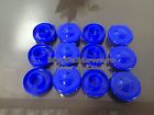Drinking H2o Tops 12 Water Bottle Aqua Jug Blue Cap Dark 55mm Snap Lot