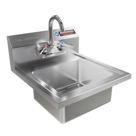 Hs-1615 Durasteel Stainless Steel Sink - Nsf Commercial Wall Mount Kitchen Sma