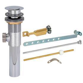 Ez-flo 10902 Ez-flo Pop-up Lavatory Sink Drain Assembly Heavy Pattern With Lift Rod And Ov