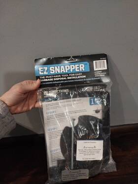 Ez Snapper 860001974300 Garbage Disposal Install Tool Diy Universal With Any 3 Bolt Mount Usa