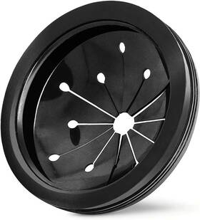 Ganpub 740207170945 Black 3-inch Garbage Disposal Splash Guard - Kitchen Sink Baffle Covers For Whir