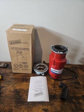 3580492 Garrison Builder 1/3hp Food Waste Disposal