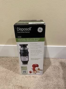 Ge 084691231523 Gfc320v Disposall Garbage Food Waste Disposer 1/3 Hp With Cord New In Box