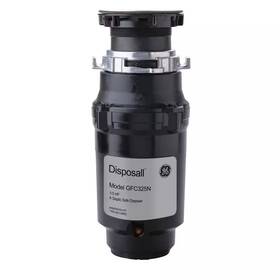 Ge 313087264228 1/3 Hp Continuous Feed Garbage Disposal With Power Cord And 3 Bolt Adapter Kit