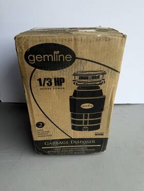 Gemline Glcd10c 1/3 Hp Garbage Disposal New