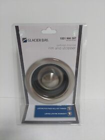 1001966397 Glacier Bay Garbage Disposal Rim And Stopper-brushed Nickel Finish