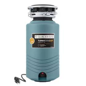 Glacier Bay 445017337382 Turbogrind Max 1 Hp. Continuous Feed Garbage Disposal With Power Cord