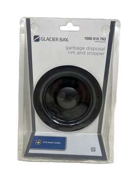 7041-101mb Glacier Bay Garbage Disposal Rim Stopper Stainless Steel With Matte Black Finish