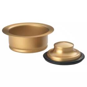 Glacier Bay 705353031861 Garbage Disposal Rim And Stopper - Stainless Steel With Matte Gold Finish
