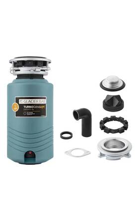 Glacier Bay 744759605597 Turbogrind Max 1 Hp. Continuous Feed Garbage Disposal With Power Cord