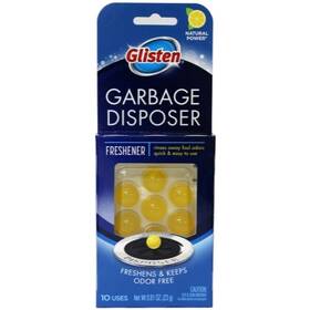 01692 Glisten Garbage Disposer Freshener Lemon Scent 10 Uses 6 Pack