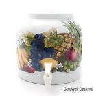 Dd198 Goldwell Pineapple Banana Designs Water Porcelain Dispenser Crock