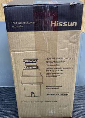 Fcd-511a Hissun Garbage Disposals 1/2 Hp Disposal With Power Cord