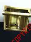 Hm665ab Bar Recessed Soap Holder Utility Antique Hall Mack Vintage Brass