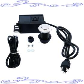 Ho-l210630c-001 Homend Garbage Disposal Sink Top Single Outlet Air Switch Kit Built-out Adapter