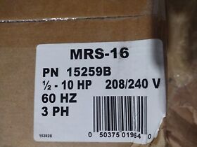 15259b Insink Erator Mrs-16 Manual Rev Switch 208/240v 3ph