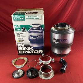 Insinkerator 050375001973 777ss 1hp Extra Heavy Duty Garbage Disposal Food Waste Disposer
