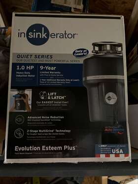Insinkerator 050375021605 - Quite Series Evolution Esteem Plus 1.0 Hp Food Waste Disp